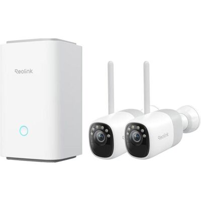 Reolink Hub with 2x Altas 2K 4MP Battery Wi-Fi (2560 x 1440 Pixels), Netzwerkkamera Reolink Hub with 2x Altas 2K 4MP Battery Wi-Fi (2560 x 1440 Pixels), Netzwerkkamera