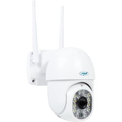 PNI Drahtlose WiFi PTZ Überwachungskamera mit 4MP, digitalem Zoom, Bewegungserkennung und Mikro-SD-Slot, Netzwerkkamera, Weiss PNI Drahtlose WiFi PTZ Überwachungskamera mit 4MP, digitalem Zoom, Bewegungserkennung und Mikro-SD-Slot, Netzwerkkamera, Weiss