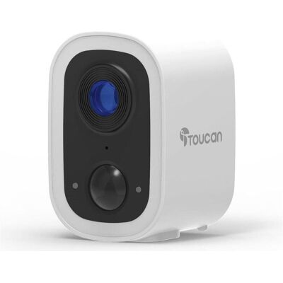 Toucan Wireless Outdoor Camera S4 (2304 x 1296 Pixels), Netzwerkkamera, Weiss Toucan Wireless Outdoor Camera S4 (2304 x 1296 Pixels), Netzwerkkamera, Weiss