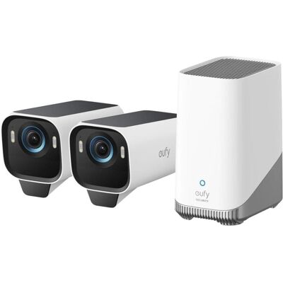 Eufy eufyCam S3 Pro 2-Kamera Set Bullet IP Sicherheitskamera Außen 3840 x 2160 Pixel Wand Eufy eufyCam S3 Pro 2-Kamera Set Bullet IP Sicherheitskamera Außen 3840 x 2160 Pixel Wand