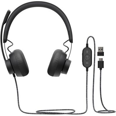Logitech 991-000338 (Kabelgebunden, USB-C, Microsoft Teams), Office Headset, Schwarz Logitech 991-000338 (Kabelgebunden, USB-C, Microsoft Teams), Office Headset, Schwarz