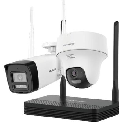 Hikvision HiLook IKS-2044BTH-PH/W 2 Kameras Wireless 4MP Kit - Überwachungssystem Hikvision HiLook IKS-2044BTH-PH/W 2 Kameras Wireless 4MP Kit - Überwachungssystem