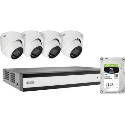 Abus TVVR33843D 8-Kanal Hybrid Analog Komplettset (2960 x 1665 Pixels), Netzwerkkamera, Weiss Abus TVVR33843D 8-Kanal Hybrid Analog Komplettset (2960 x 1665 Pixels), Netzwerkkamera, Weiss