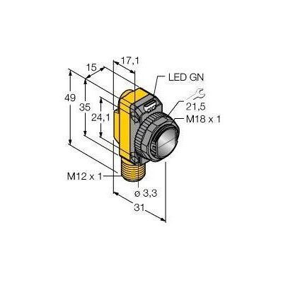 Turck, Bewegungsmelder, Opto (15 m) Turck, Bewegungsmelder, Opto (15 m)