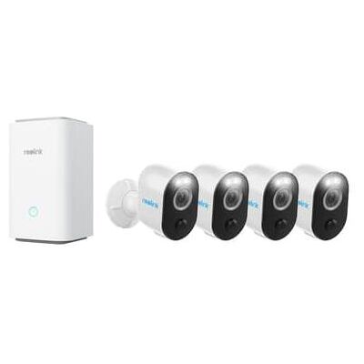 Reolink Argus 3 Pro 2K 4er-Pack mit Home Hub Reolink Argus 3 Pro 2K 4er-Pack mit Home Hub