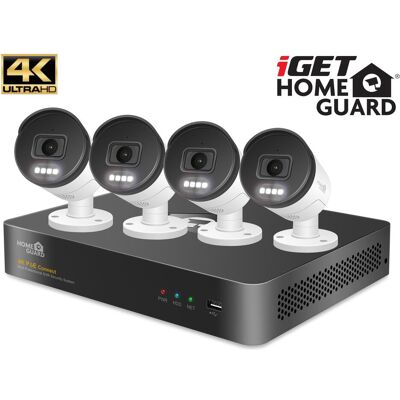 iGET HOMEGUARD 4K CCTV-System - 8CH + 4 Kameras iGET HOMEGUARD 4K CCTV-System - 8CH + 4 Kameras