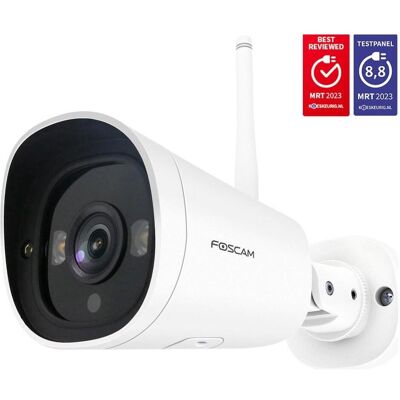 Foscam G4C, 2K Starlight WiFi buiten beveiligingscamera (2560 x 1440 Pixels), Netzwerkkamera, Weiss Foscam G4C, 2K Starlight WiFi buiten beveiligingscamera (2560 x 1440 Pixels), Netzwerkkamera, Weiss