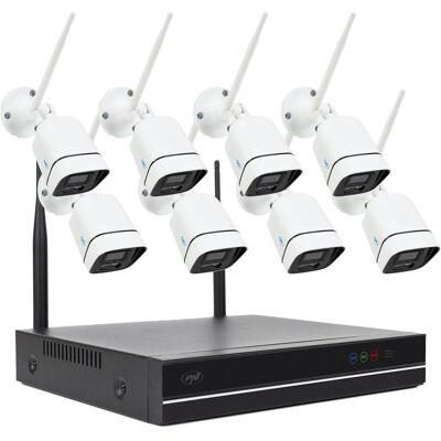 PNI Paket Videoüberwachungspaket House WiFi660 NVR 8 Kanäle und 8 drahtlose Aussenkameras 3MP, P2P, I, Netzwerkkamera, Weiss PNI Paket Videoüberwachungspaket House WiFi660 NVR 8 Kanäle und 8 drahtlose Aussenkameras 3MP, P2P, I, Netzwerkkamera, Weiss