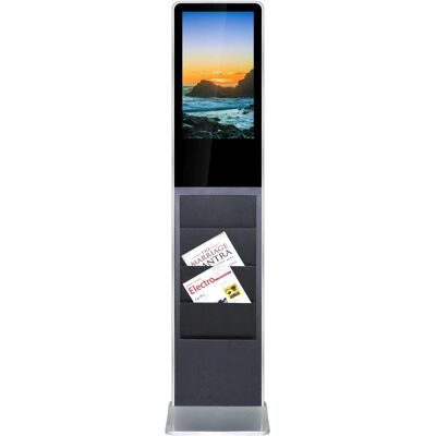 Allnet Standdisplay 21 Zoll 10Point-Touch mit Prospekthalter PoE, Android, Farbe Schwarz, Netzwerkkamera, Schwarz Allnet Standdisplay 21 Zoll 10Point-Touch mit Prospekthalter PoE, Android, Farbe Schwarz, Netzwerkkamera, Schwarz