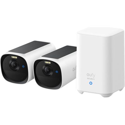 eufy E40 + HomeBase 2 (2688 x 1520 Pixel), Netzwerkkamera, Weiss, Schwarz eufy E40 + HomeBase 2 (2688 x 1520 Pixel), Netzwerkkamera, Weiss, Schwarz