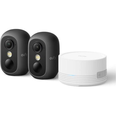 eufy eufyCam C35 2+1 black, Netzwerkkamera, Schwarz eufy eufyCam C35 2+1 black, Netzwerkkamera, Schwarz