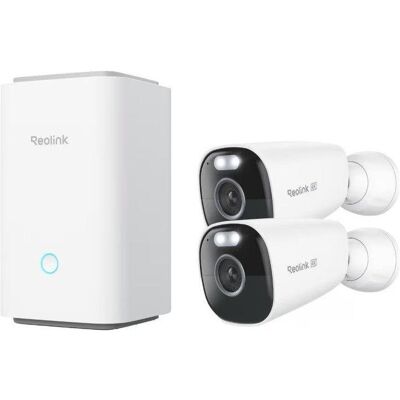 Reolink Hub with 2x Argus Eco Ultra 4K 8MP Battery IP66, Netzwerkkamera Reolink Hub with 2x Argus Eco Ultra 4K 8MP Battery IP66, Netzwerkkamera