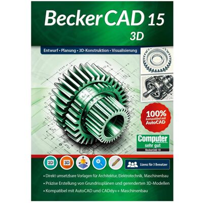 Markt + Technik BeckerCAD 15 - 3D Download Code für Windows Markt + Technik BeckerCAD 15 - 3D Download Code für Windows