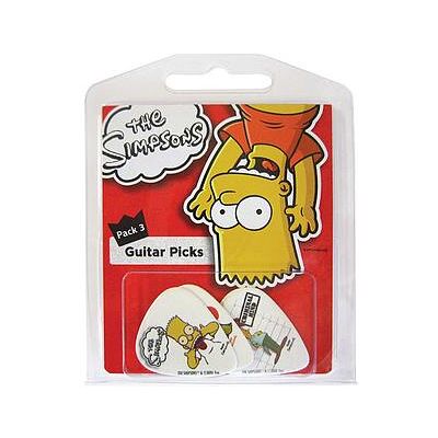 Grover Allman GA Picks The Simpsons 5 Pack #3 (0.80 mm), Plektrum, Mehrfarbig Grover Allman GA Picks The Simpsons 5 Pack #3 (0.80 mm), Plektrum, Mehrfarbig