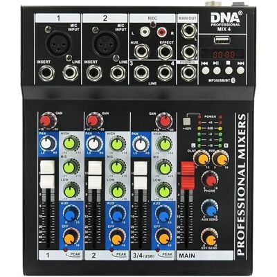 DNA Professional MIX 4 - Analog Audio Mixer - Schwarz DNA Professional MIX 4 - Analog Audio Mixer - Schwarz