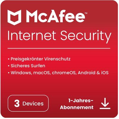 McAfee Internet Security für Android & iOS & Mac OS & Windows McAfee Internet Security für Android & iOS & Mac OS & Windows