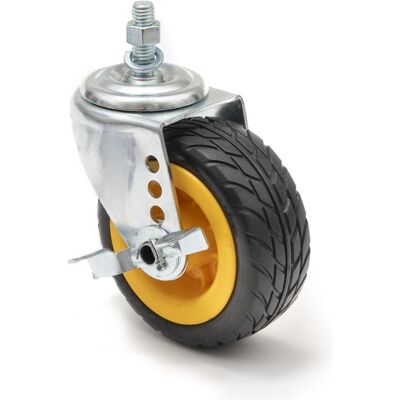 RocknRoller Rock N Roller - RCSTR5X2 - 5x2 Ground Glider Caster with Brake (upgrade fits R8, R10), Audio Racks + Cases RocknRoller Rock N Roller - RCSTR5X2 - 5x2 Ground Glider Caster with Brake (upgrade fits R8, R10), Audio Racks + Cases