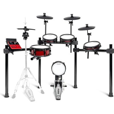 Alesis Set di Batteria Elettronica Nitro Ultimate (E-Drum), Schlagzeug, Schwarz, Rot Alesis Set di Batteria Elettronica Nitro Ultimate (E-Drum), Schlagzeug, Schwarz, Rot