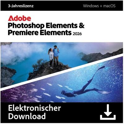 Adobe Photoshop & Premiere Elements 2026 für Mac OS & Windows Adobe Photoshop & Premiere Elements 2026 für Mac OS & Windows