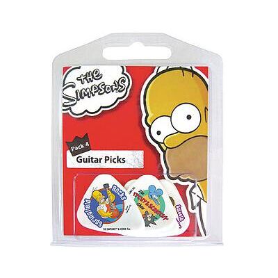 Grover Allman GA Picks The Simpsons 5 Pack #4 (0.80 mm), Plektrum, Mehrfarbig Grover Allman GA Picks The Simpsons 5 Pack #4 (0.80 mm), Plektrum, Mehrfarbig