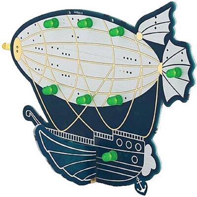 Whadda Zeppelin Im Retro-Design - Lern-Bausatz Zum Löten (Elektronikkit), Elektronikmodul Whadda Zeppelin Im Retro-Design - Lern-Bausatz Zum Löten (Elektronikkit), Elektronikmodul