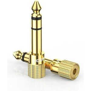 Ugreen 6.35 mm Klinkenstecker auf 3.5 mm Buchse (Klinkenadapter), Audio Adapter, Gold Ugreen 6.35 mm Klinkenstecker auf 3.5 mm Buchse (Klinkenadapter), Audio Adapter, Gold