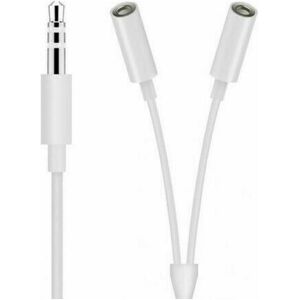 PowerGuard Headphone Jack Splitter Adapter (Audio Splitter), Audio Adapter, Weiss PowerGuard Headphone Jack Splitter Adapter (Audio Splitter), Audio Adapter, Weiss