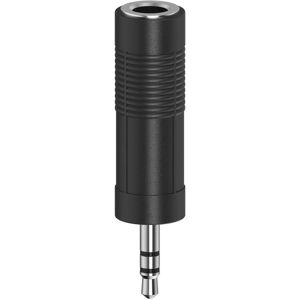 Hama Audio-Adapter, 3,5-mm-Klinken-Stecker - 6,3-mm-Klinken-Kupplung, Stereo, Audio Adapter, Schwarz Hama Audio-Adapter, 3,5-mm-Klinken-Stecker - 6,3-mm-Klinken-Kupplung, Stereo, Audio Adapter, Schwarz