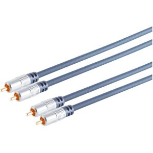 Shiverpeaks SP40110 Audio-Kabel 10 m 2 x RCA Blau (10 m, Cinch Kabel), Audiokabel Shiverpeaks SP40110 Audio-Kabel 10 m 2 x RCA Blau (10 m, Cinch Kabel), Audiokabel