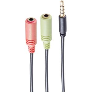 Shiverpeaks BS14-05041 - 2 x 3.5mm - Weiblich - 3.5mm - Männlich - 0,25 m - Schwarz (0.25 m), Audiokabel Shiverpeaks BS14-05041 - 2 x 3.5mm - Weiblich - 3.5mm - Männlich - 0,25 m - Schwarz (0.25 m), Audiokabel