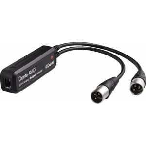 Audinate Dante Avio Analog Output Adapter, Stereo (Digital -> Analog), Audio Adapter, Schwarz Audinate Dante Avio Analog Output Adapter, Stereo (Digital -> Analog), Audio Adapter, Schwarz