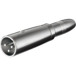 Goobay XLR-Stecker, 3-polig (Klinkenadapter), Audio Adapter, Silber Goobay XLR-Stecker, 3-polig (Klinkenadapter), Audio Adapter, Silber