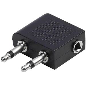 Vivanco Flugzeugadapter 3,5mm Klinke (Klinkenadapter), Audio Adapter, Schwarz Vivanco Flugzeugadapter 3,5mm Klinke (Klinkenadapter), Audio Adapter, Schwarz
