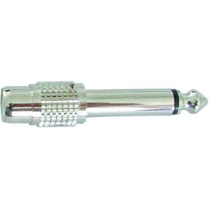 Adapter Cinch/6.3 mm Klinke (Winkeladapter), Audio Adapter, Silber Adapter Cinch/6.3 mm Klinke (Winkeladapter), Audio Adapter, Silber