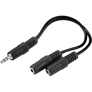 Sandberg Mini Jack Splitter (Audio Splitter), Audio Adapter, Schwarz Sandberg Mini Jack Splitter (Audio Splitter), Audio Adapter, Schwarz