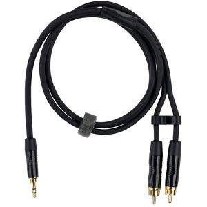 Fuj Tek 3.5mm TRS Male to 2 x RCA Male Adapter Cable, 1m, Black (1 m, AUX Kabel, Cinch Kabel), Audiokabel Fuj Tek 3.5mm TRS Male to 2 x RCA Male Adapter Cable, 1m, Black (1 m, AUX Kabel, Cinch Kabel), Audiokabel