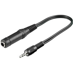 Goobay Kopfhörer Adapter, 3,5 mm Stecker zu 6,35 mm Buchse, Audio Adapter, Schwarz Goobay Kopfhörer Adapter, 3,5 mm Stecker zu 6,35 mm Buchse, Audio Adapter, Schwarz
