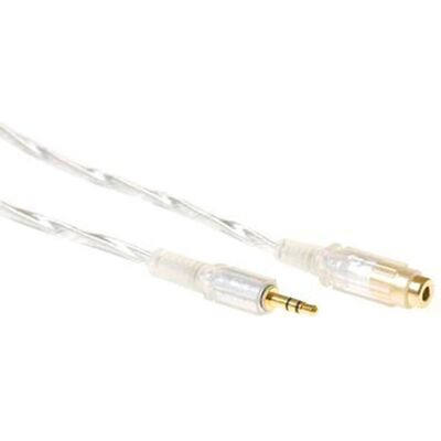 ACT 5 meter High quality audio connection cable 1x 3,5 mmm jack male - 1x 3.5mm stereo jack female (5 m, AUX Kabel), Audiokabel ACT 5 meter High quality audio connection cable 1x 3,5 mmm jack male - 1x 3.5mm stereo jack female (5 m, AUX Kabel), Audiokabel
