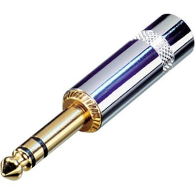 Rean NYS228G Klinken-Steckverbinder 6.35 mm Stecker Polzahl (num): 3 1 St., Audio Stecker, Gold, Silber Rean NYS228G Klinken-Steckverbinder 6.35 mm Stecker Polzahl (num): 3 1 St., Audio Stecker, Gold, Silber