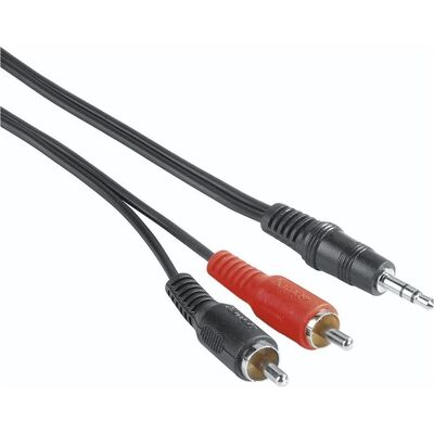 Hama Audio-Kabel, 3,5-mm-Klinken-Stecker - 2 Cinch-Stecker, 5 m (5 m, Cinch Kabel), Audiokabel Hama Audio-Kabel, 3,5-mm-Klinken-Stecker - 2 Cinch-Stecker, 5 m (5 m, Cinch Kabel), Audiokabel