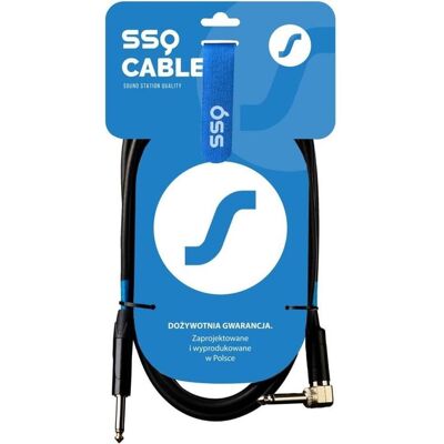 SSQ JMPJMK4 SS-1469 Kabel Jack Mono - Jack Mono 90-Grad-Winkel 4 m Schwarz (4 m), Audiokabel SSQ JMPJMK4 SS-1469 Kabel Jack Mono - Jack Mono 90-Grad-Winkel 4 m Schwarz (4 m), Audiokabel