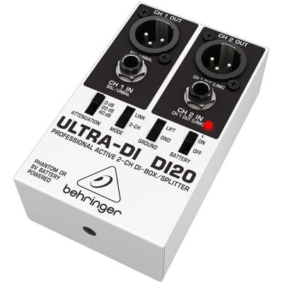 Behringer Ultra-Di Di20, Effektgerät, Weiss, Schwarz Behringer Ultra-Di Di20, Effektgerät, Weiss, Schwarz