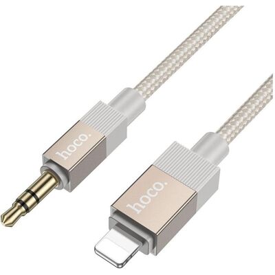 Hoco Cable Cable AUX Jack 3,5 mm (male) to Lightning (male) 1 m UPA32A gold (1 m, AUX Kabel), Audiokabel Hoco Cable Cable AUX Jack 3,5 mm (male) to Lightning (male) 1 m UPA32A gold (1 m, AUX Kabel), Audiokabel