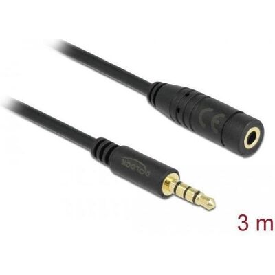 Delock Klinkenverlängerungskabel (3 m, AUX Kabel), Audiokabel Delock Klinkenverlängerungskabel (3 m, AUX Kabel), Audiokabel