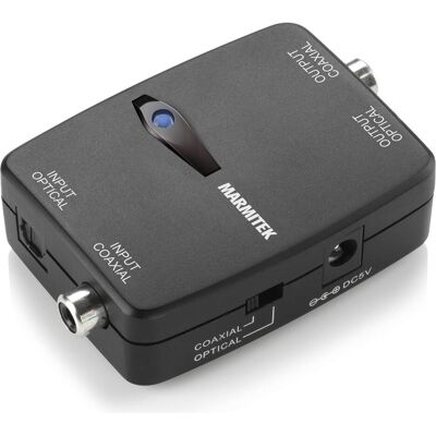 Marmitek Connect TC22 (Audio Switch), Audio Adapter, Schwarz Marmitek Connect TC22 (Audio Switch), Audio Adapter, Schwarz