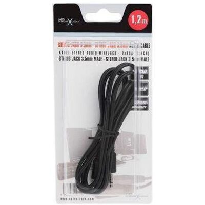 Genesis KABEL AUDIO MINIJACK 3.5MM M/M 3 PIN 1.2M CZARNY NATEC EXTREME MEDIA (BLISTER) (1.20 m), Audiokabel Genesis KABEL AUDIO MINIJACK 3.5MM M/M 3 PIN 1.2M CZARNY NATEC EXTREME MEDIA (BLISTER) (1.20 m), Audiokabel