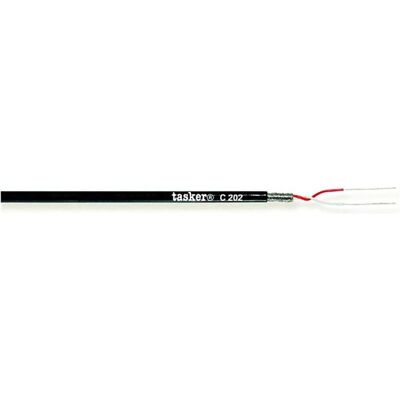 Tasker Mikrofonkabel auf Rolle 2x 0.08 mm² 100 m Schwarz (100 m), Audiokabel Tasker Mikrofonkabel auf Rolle 2x 0.08 mm² 100 m Schwarz (100 m), Audiokabel