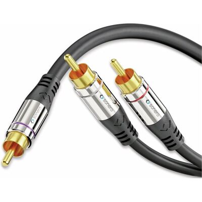 Sonero Subwoofer Y-Kabel (5 m, Cinch Kabel), Audiokabel Sonero Subwoofer Y-Kabel (5 m, Cinch Kabel), Audiokabel