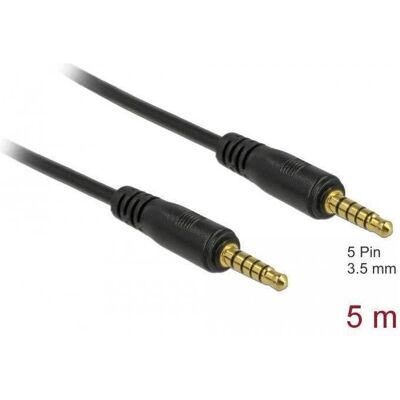 Delock 85699 Audio-Kabel (5 m), Audiokabel Delock 85699 Audio-Kabel (5 m), Audiokabel