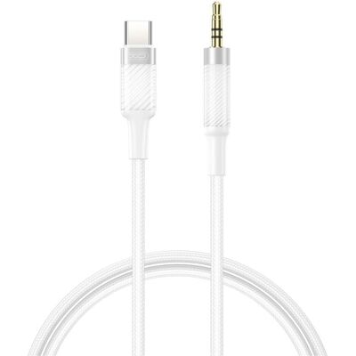 xO Kabel Audio NB-R279B USB-C - Klinke 3,5mm 1,0m weiss (1 m, AUX Kabel), Audiokabel xO Kabel Audio NB-R279B USB-C - Klinke 3,5mm 1,0m weiss (1 m, AUX Kabel), Audiokabel